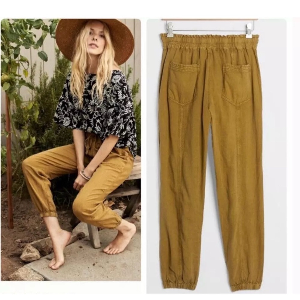 Anthropologie Rhys Linen Blend Joggers
